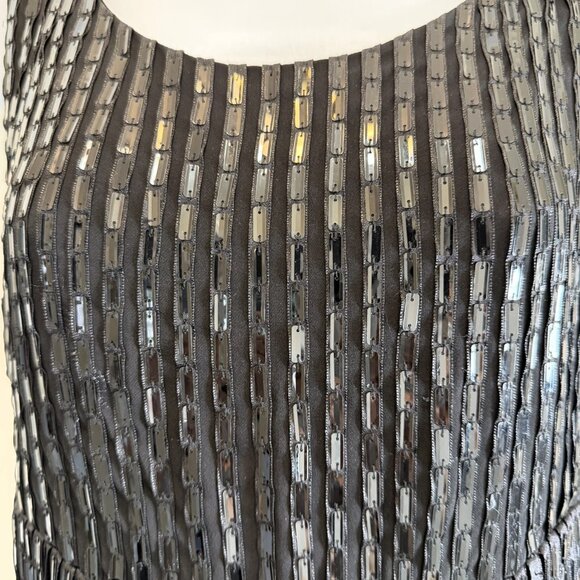 Alice & Olivia black silk sleeveless cocktail dress Sz M - Picture 3 of 12